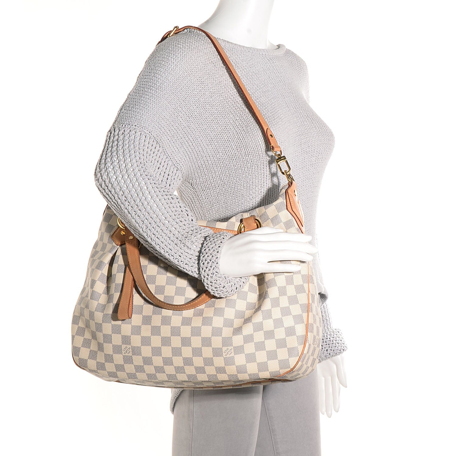 Louis Vuitton Damier Azur Evora MM 2 of 8