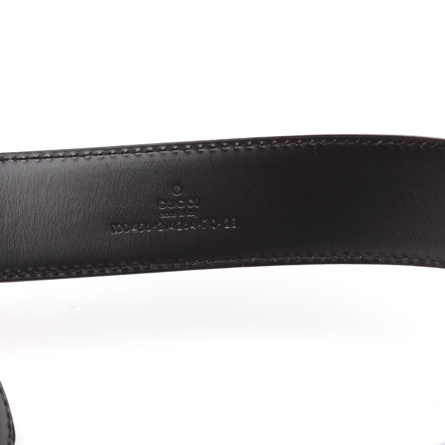 Gucci Calfskin Bamboo G Belt 70 28 Brown 4 of 5