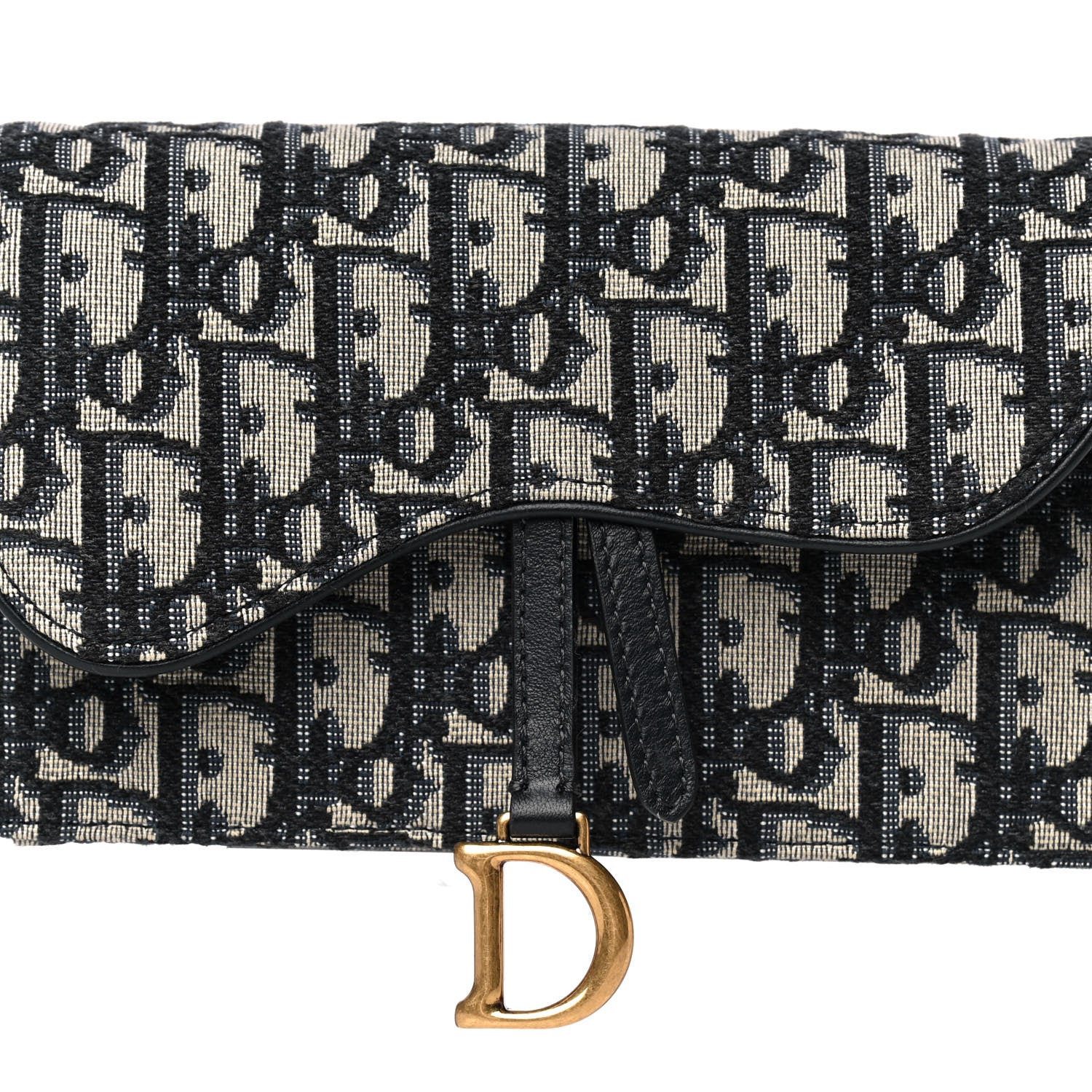 Christian Dior Oblique Saddle Belt Bag Blue 8 of 13
