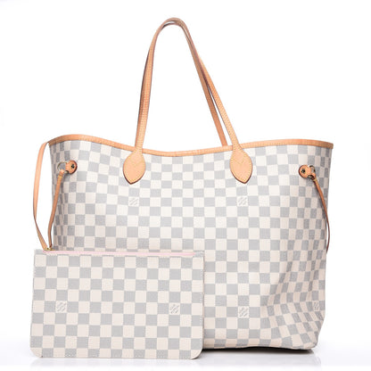 Louis Vuitton Damier Azur Neo Neverfull GM Rose Ballerine 1 of 11