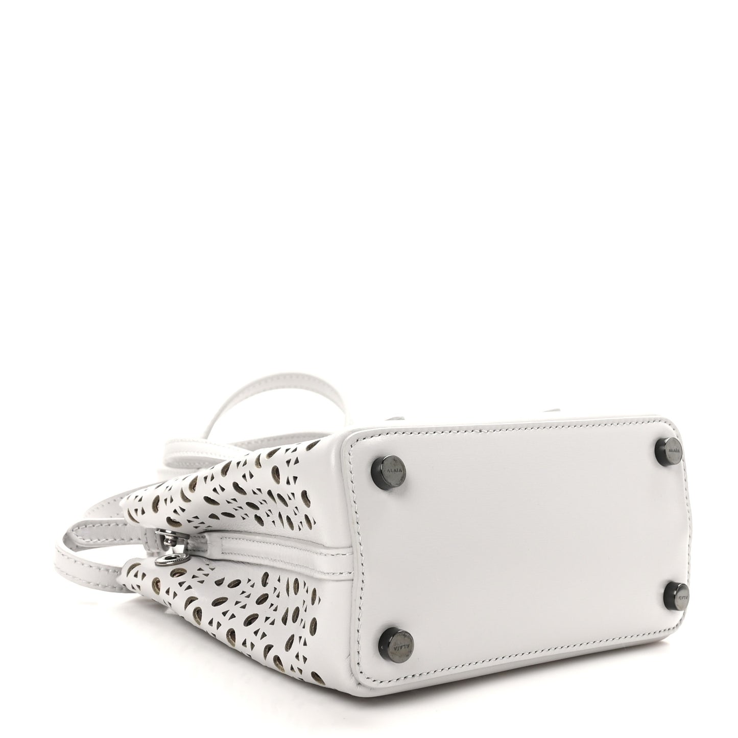 Calfskin Vienne Wave Mina 16 Bag Gris Perle