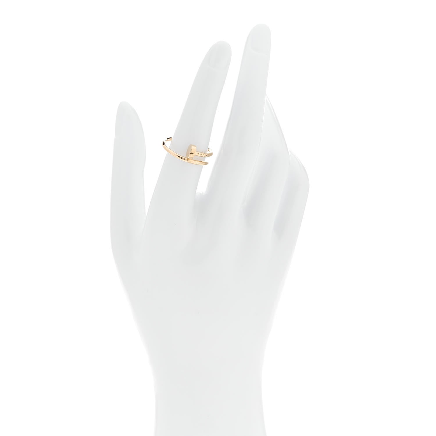 Cartier 18K Yellow Gold Small Juste Un Clou Ring 54 7 2 of 6
