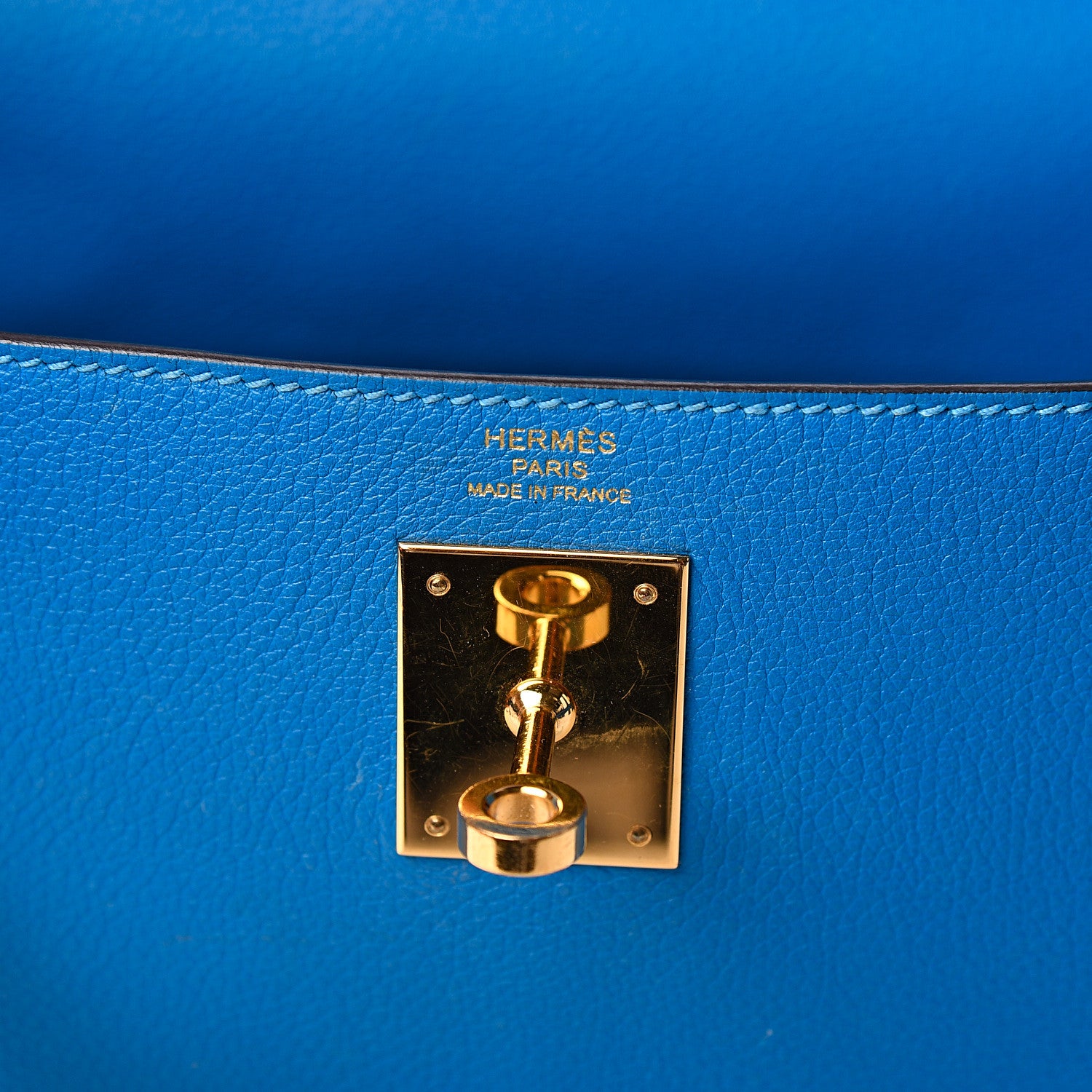 Hermes Evercolor Kelly Retourne 28 Bleu Hydra 5 of 8