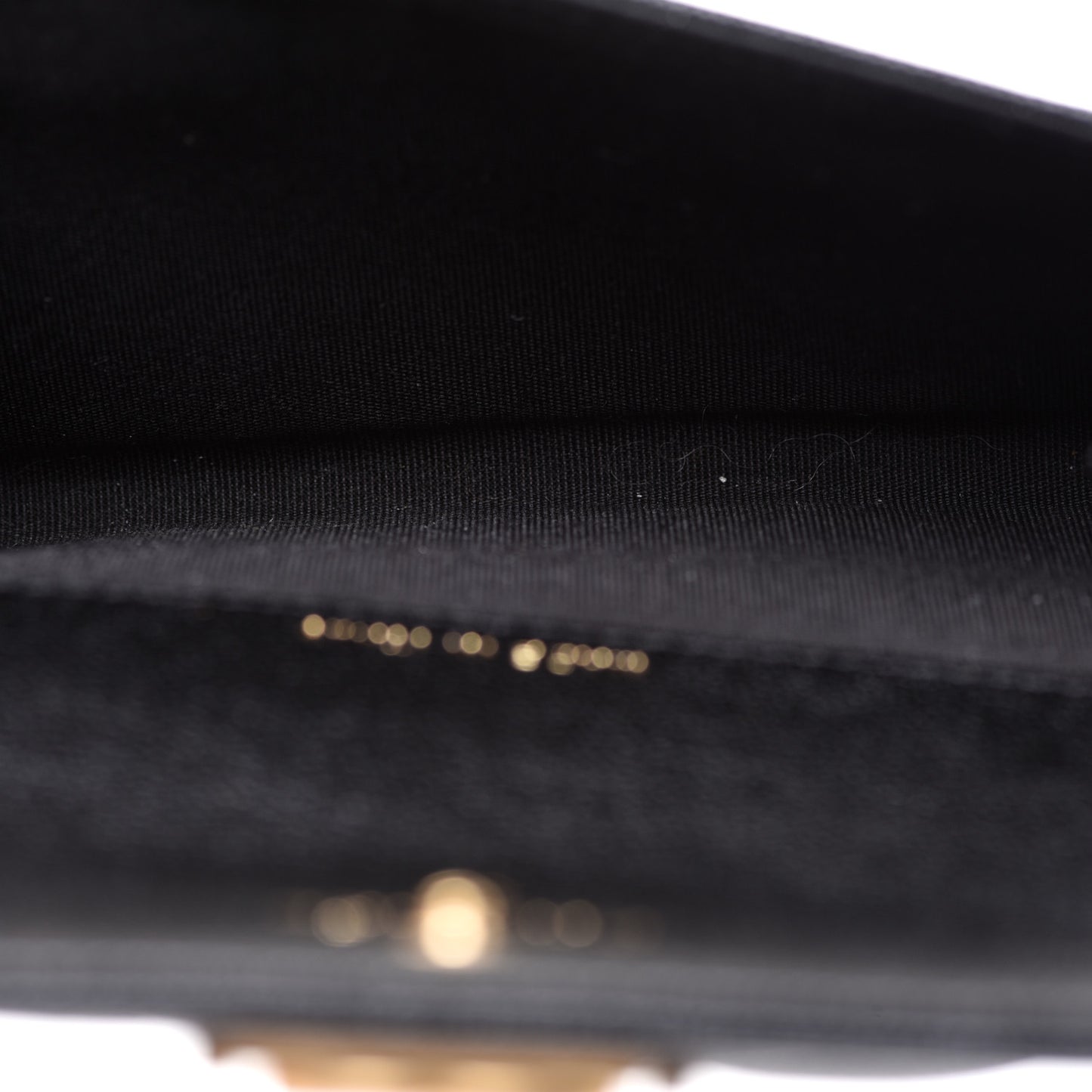 Caviar Quilted Boy Flap Card Holder Black