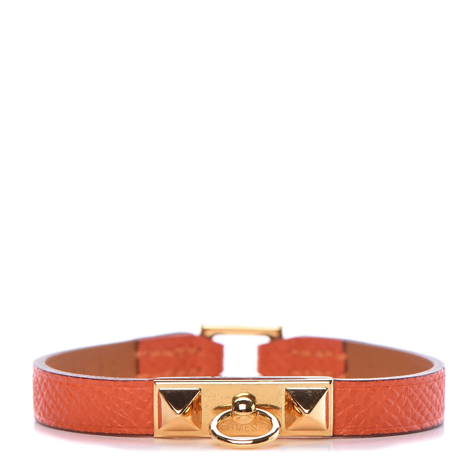 Hermes Epsom Micro Rivale Bracelet S Orange 1 of 7
