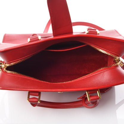 Saint Laurent Calfskin Baby Monogram Cabas Red 8 of 13