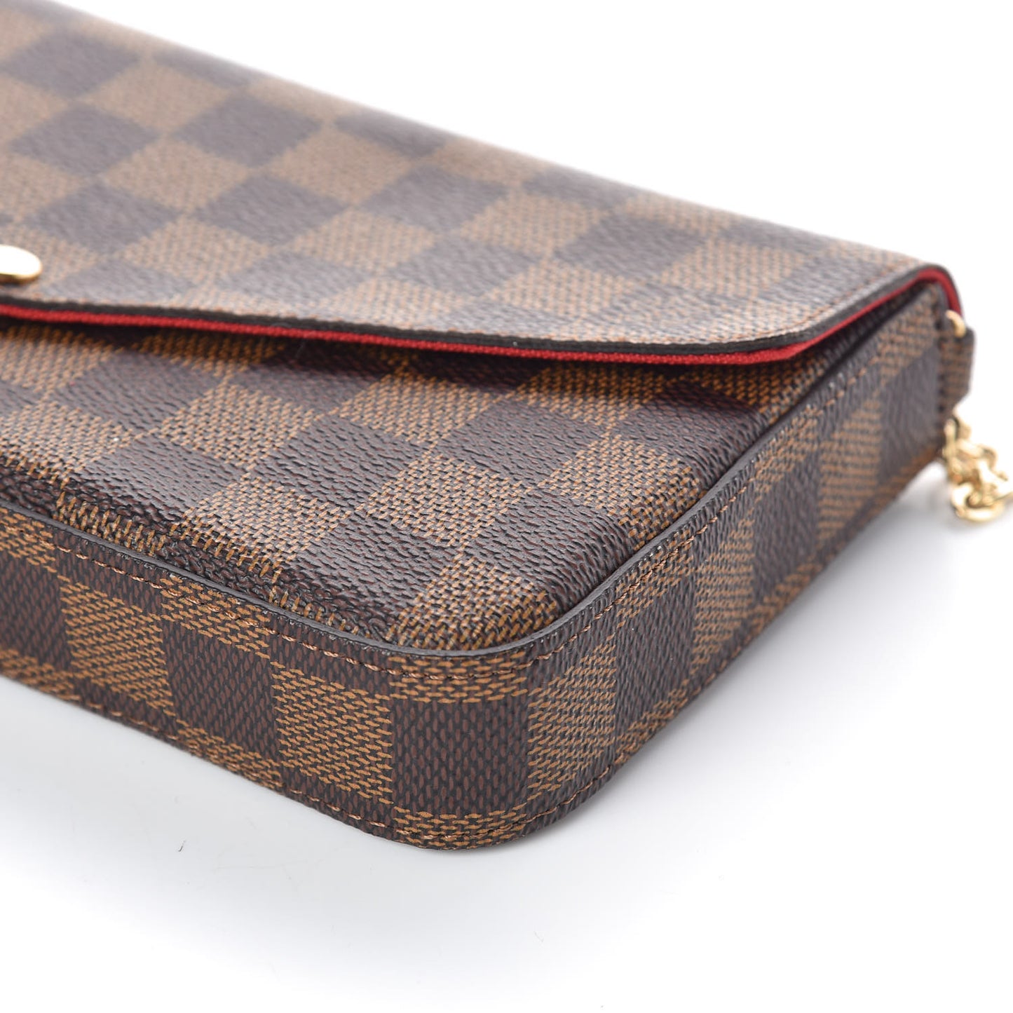 Damier Ebene Pochette Felicie Chain Wallet