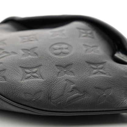 Louis Vuitton Calfskin Monogram Shadow Discovery Bumbag Black 9 of 10