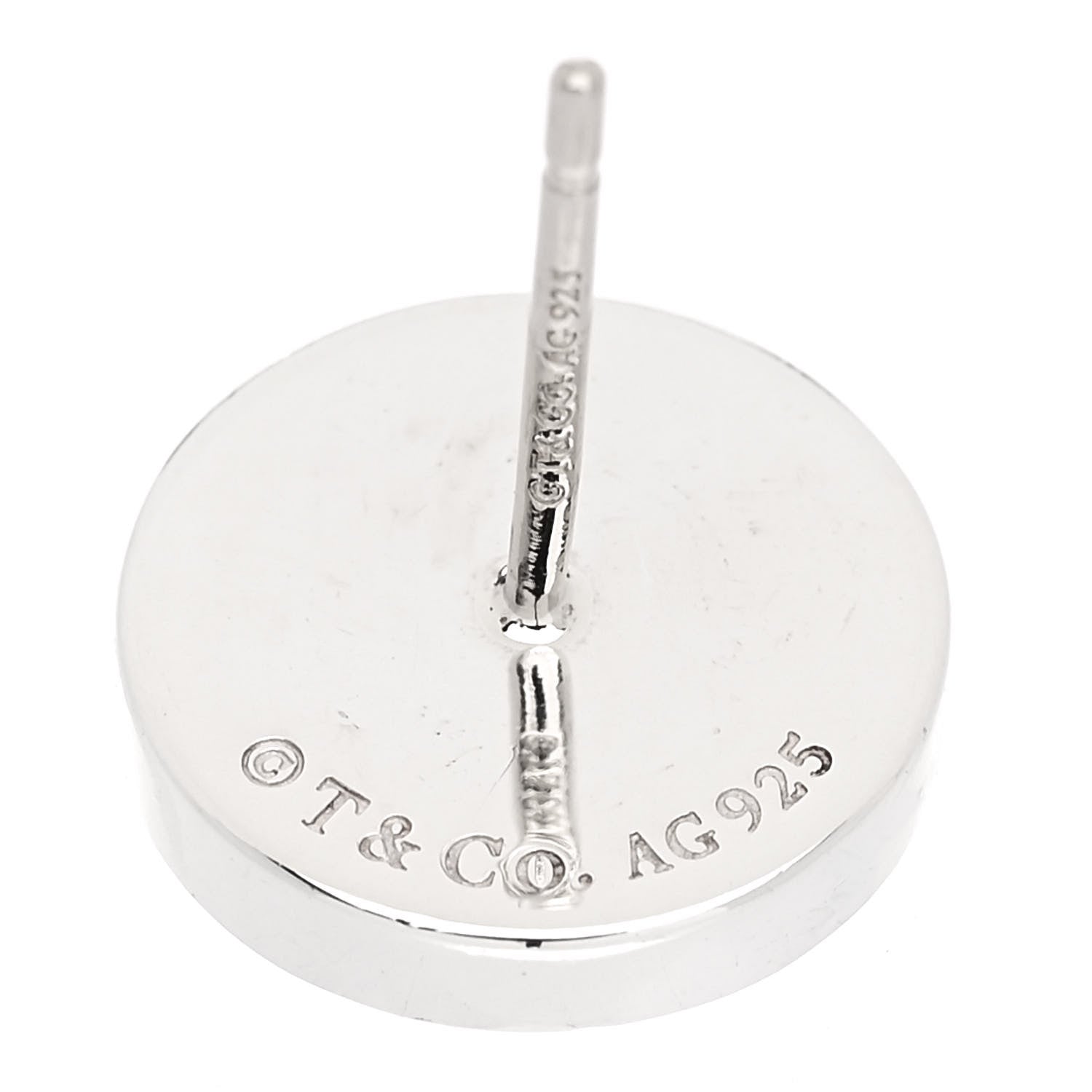 Tiffany Sterling Silver Return To Tiffany Circle Stud Earrings 4 of 5