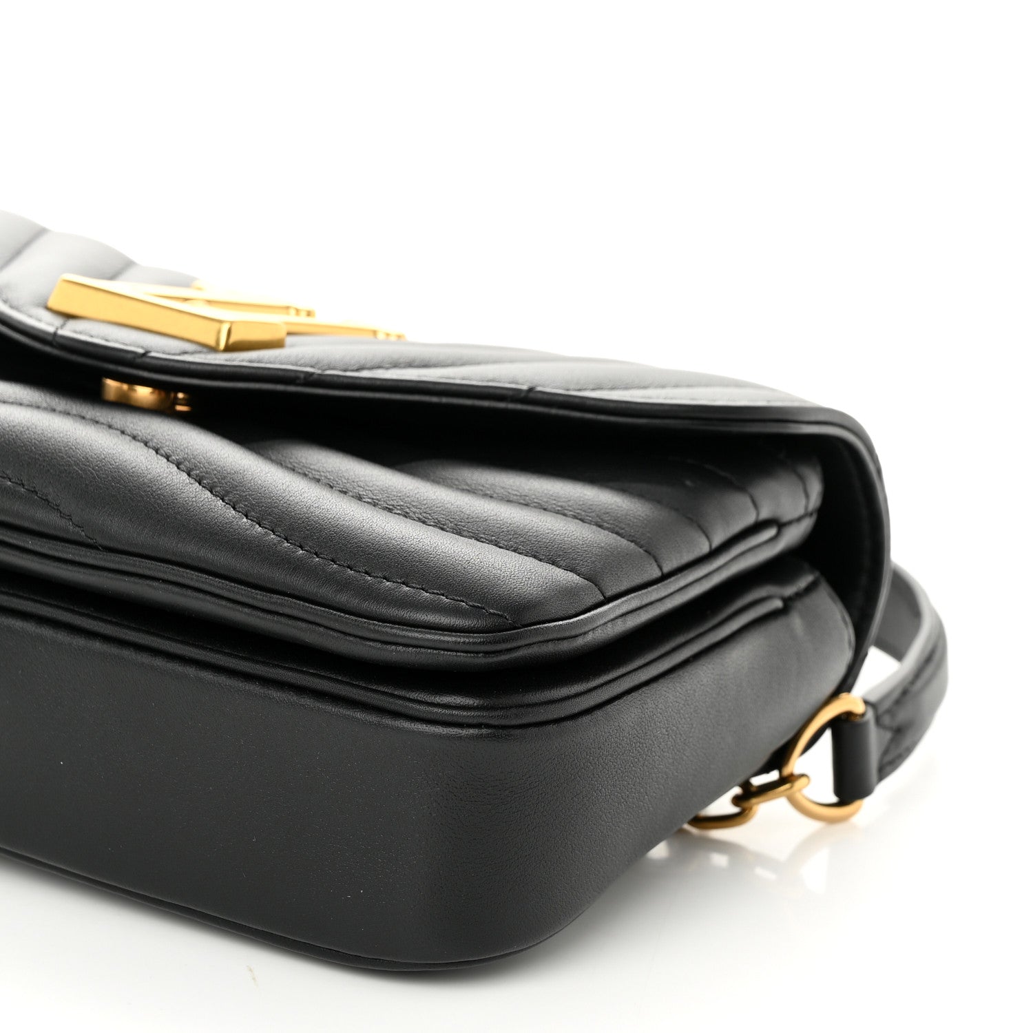 Louis Vuitton Calfskin LV New Wave Chain Bag Black 9 of 10
