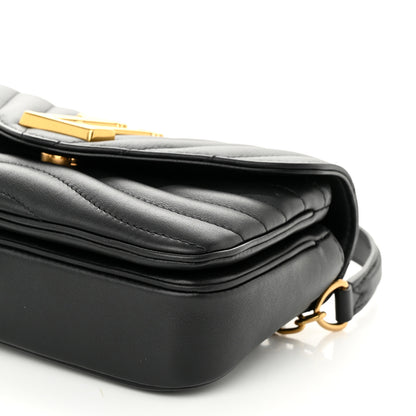 Louis Vuitton Calfskin LV New Wave Chain Bag Black 9 of 10