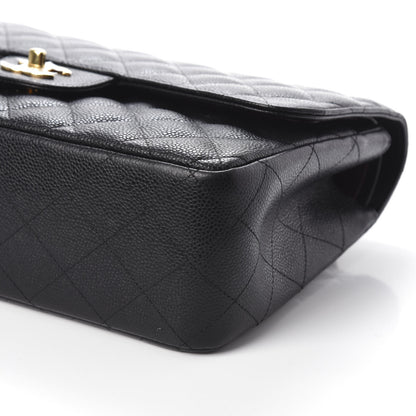 Chanel Caviar Quilted Jumbo Double Flap Black 11 of 11