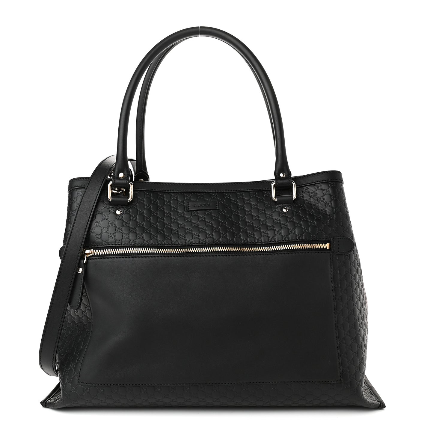 Soft Microguccissima Large Tote Black