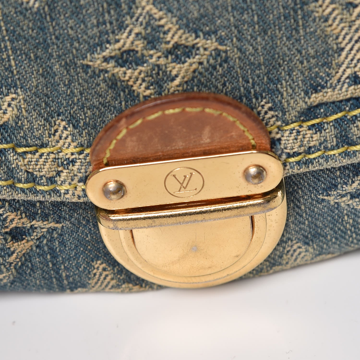 Louis Vuitton Monogram Denim Mini Pleaty Blue 12 of 13