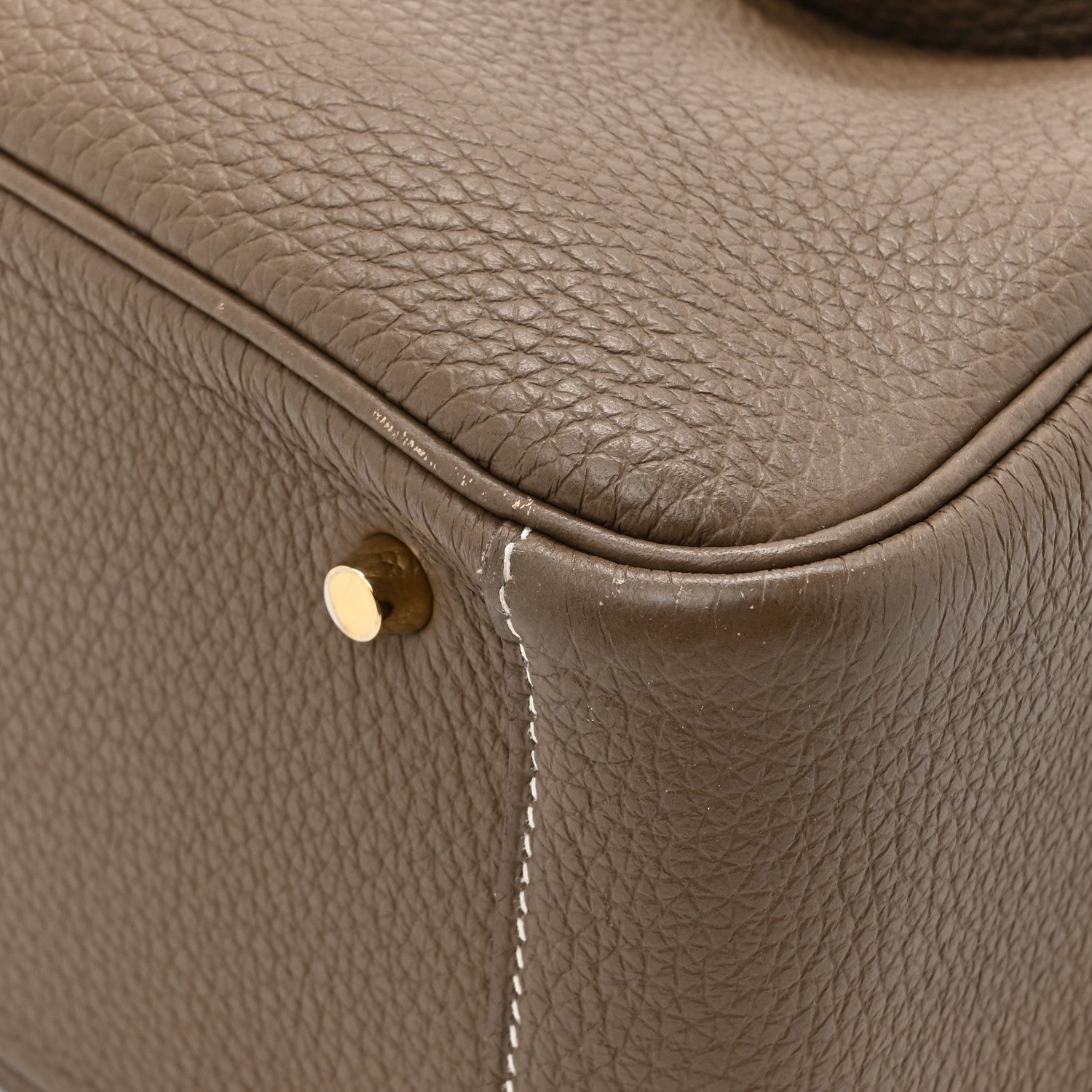 Hermes Taurillon Clemence Mini Lindy 20 Etoupe 12 of 15