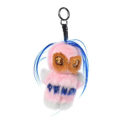 Fendi Mink Fur Crystal Fendirumi Piro-Chan Monster Bag Bug Charm Marshmallow 1 of 4