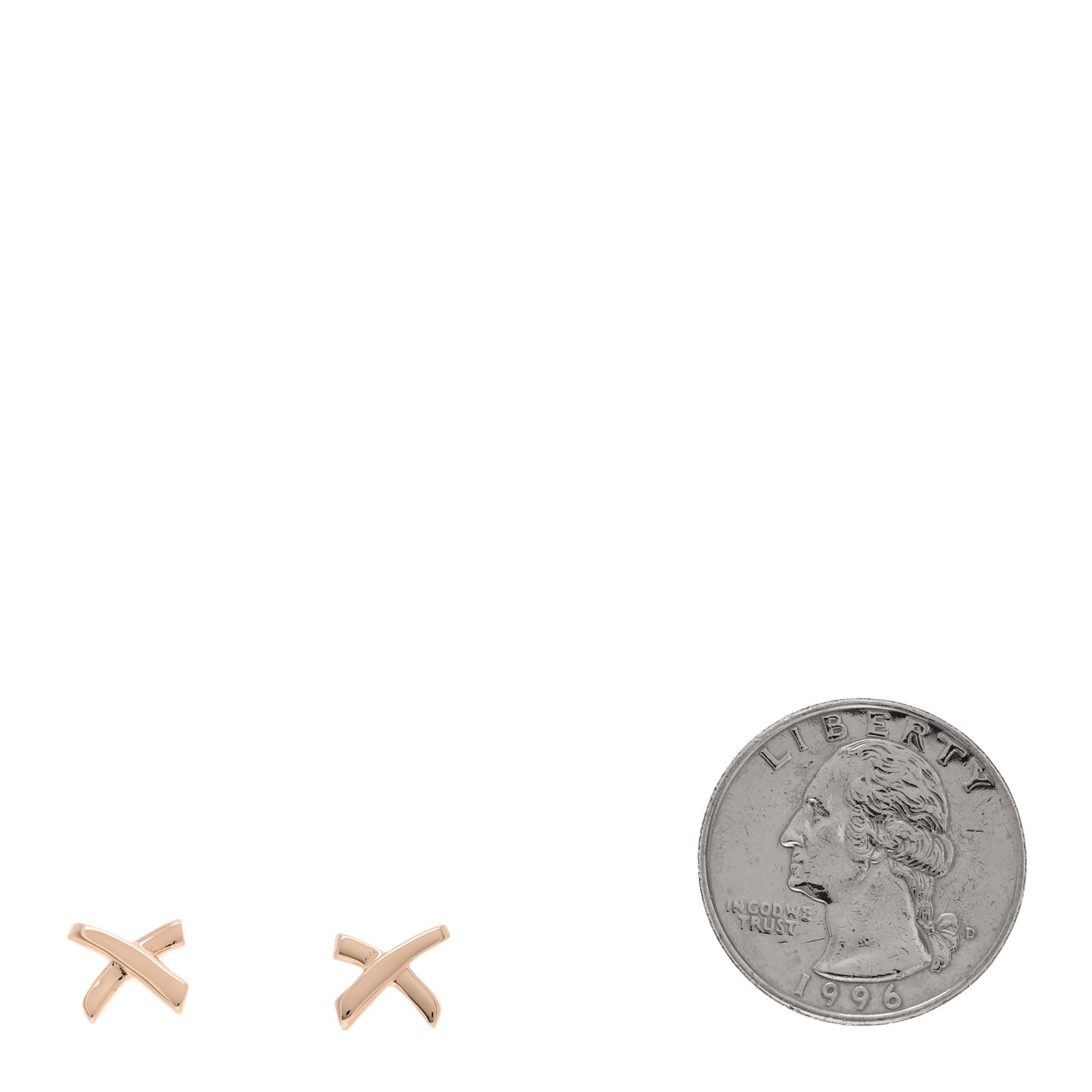 18K Rose Gold Mini Paloma's Graffiti X Earrings