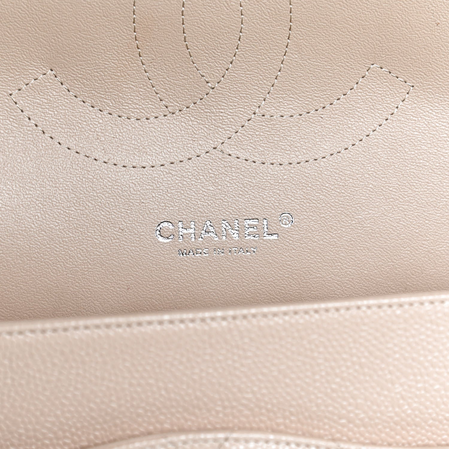 Chanel Caviar Quilted Jumbo Double Flap Beige Clair 6 of 12