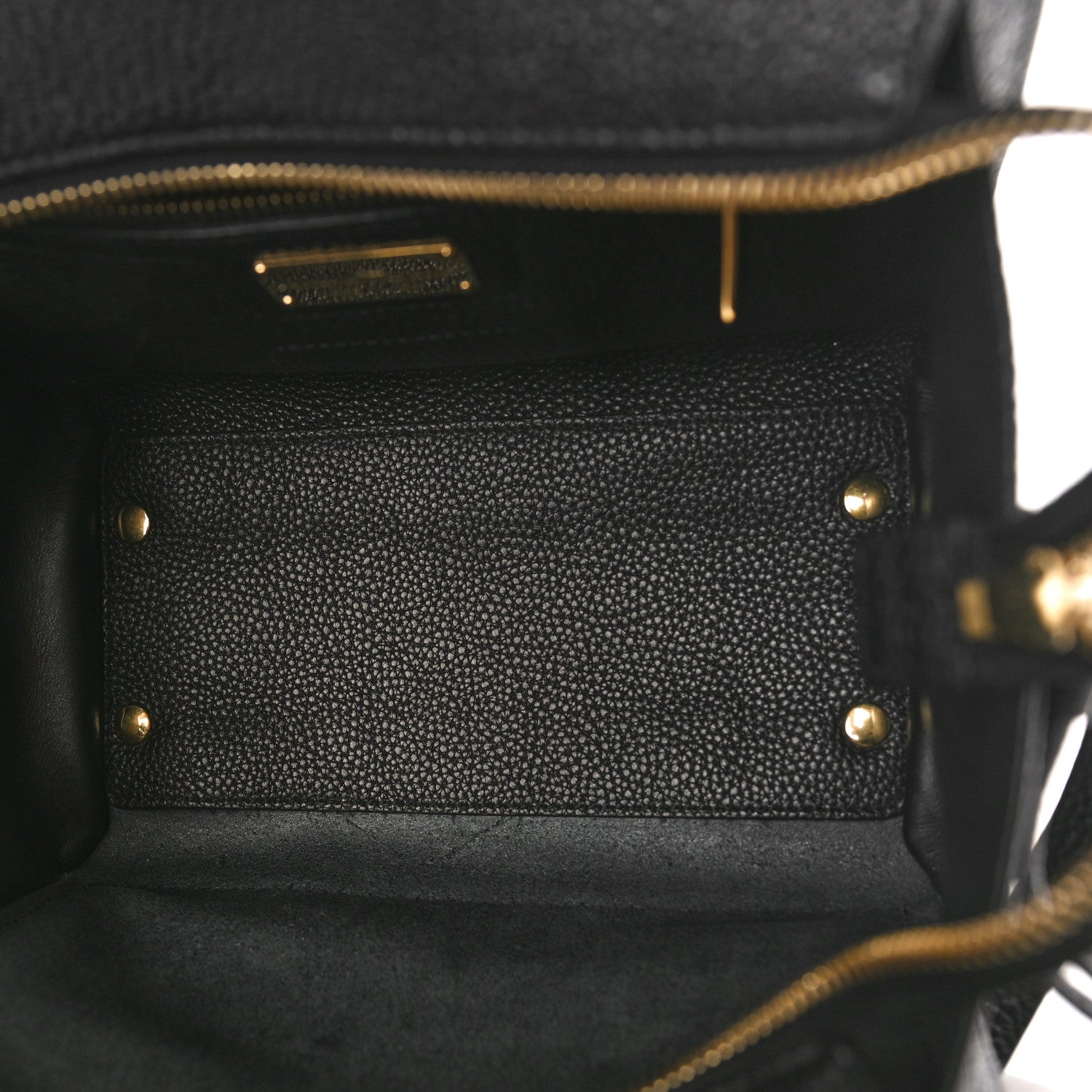 Salvatore Ferragamo Hammered Calfskin Double Handle Small Amy Tote Black 5 of 8