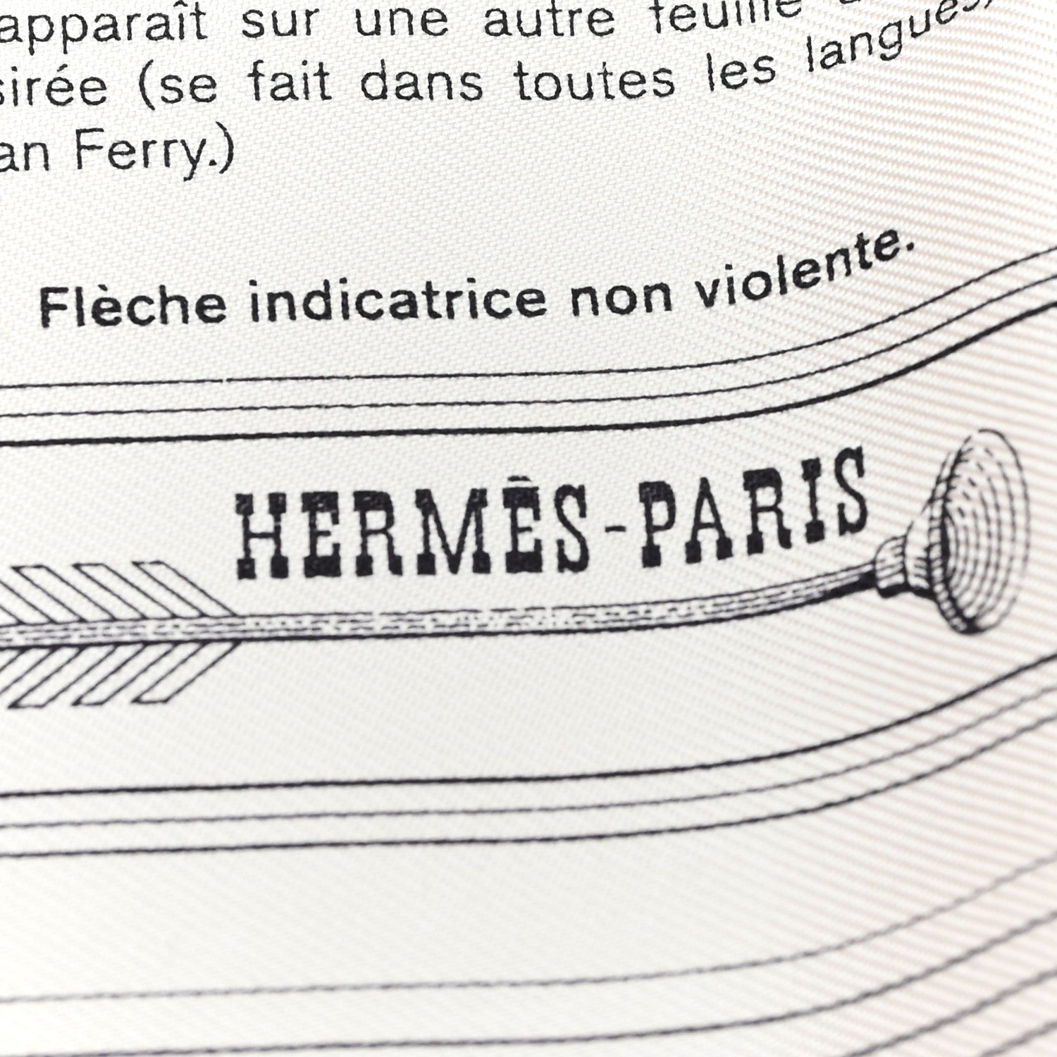 Hermes Silk Gavroche Les Objets Introuvables Scarf 45 Orange Creme Saumon 2 of 3
