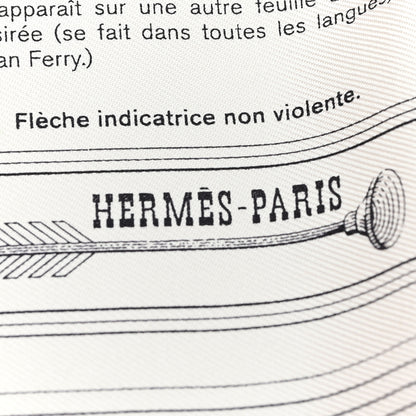 Hermes Silk Gavroche Les Objets Introuvables Scarf 45 Orange Creme Saumon 2 of 3