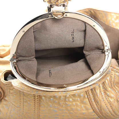 Fendi Nappa Nuvolata Bimetal Spy Oro Argento 6 of 13