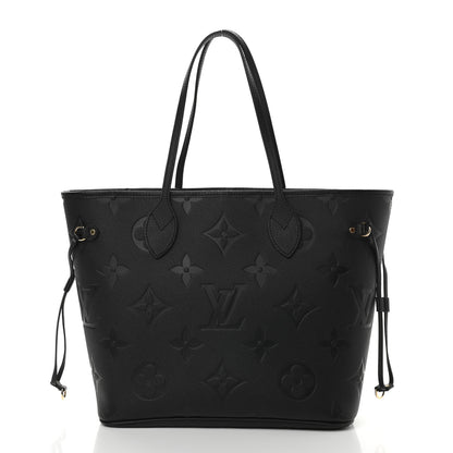 Louis Vuitton Empreinte Monogram Giant Neverfull MM Black 3 of 9