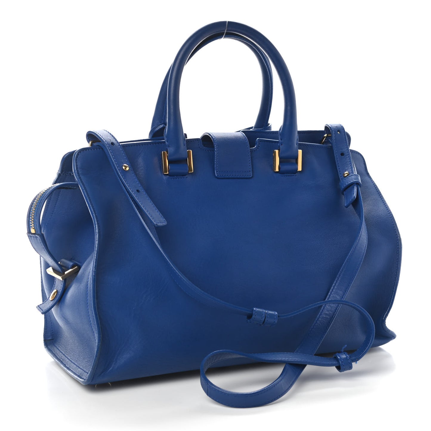 Calfskin Small Classic Y Cabas Royal Blue