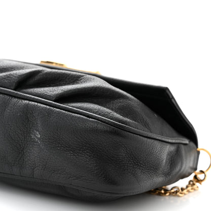 Fendi Vitello Flamingo Fendista Pouchette Crossbody Black 10 of 12