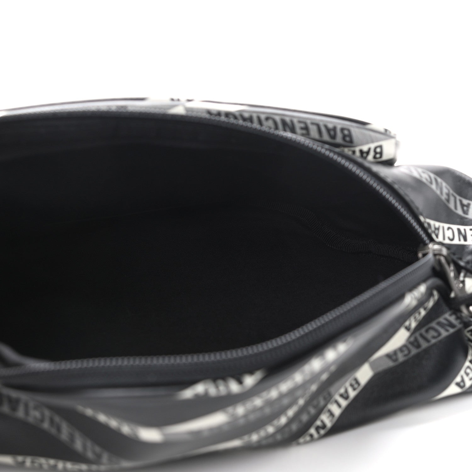 Balenciaga Smooth Calfskin Losange Monogram Explorer Belt Bag Black Grey 5 of 10