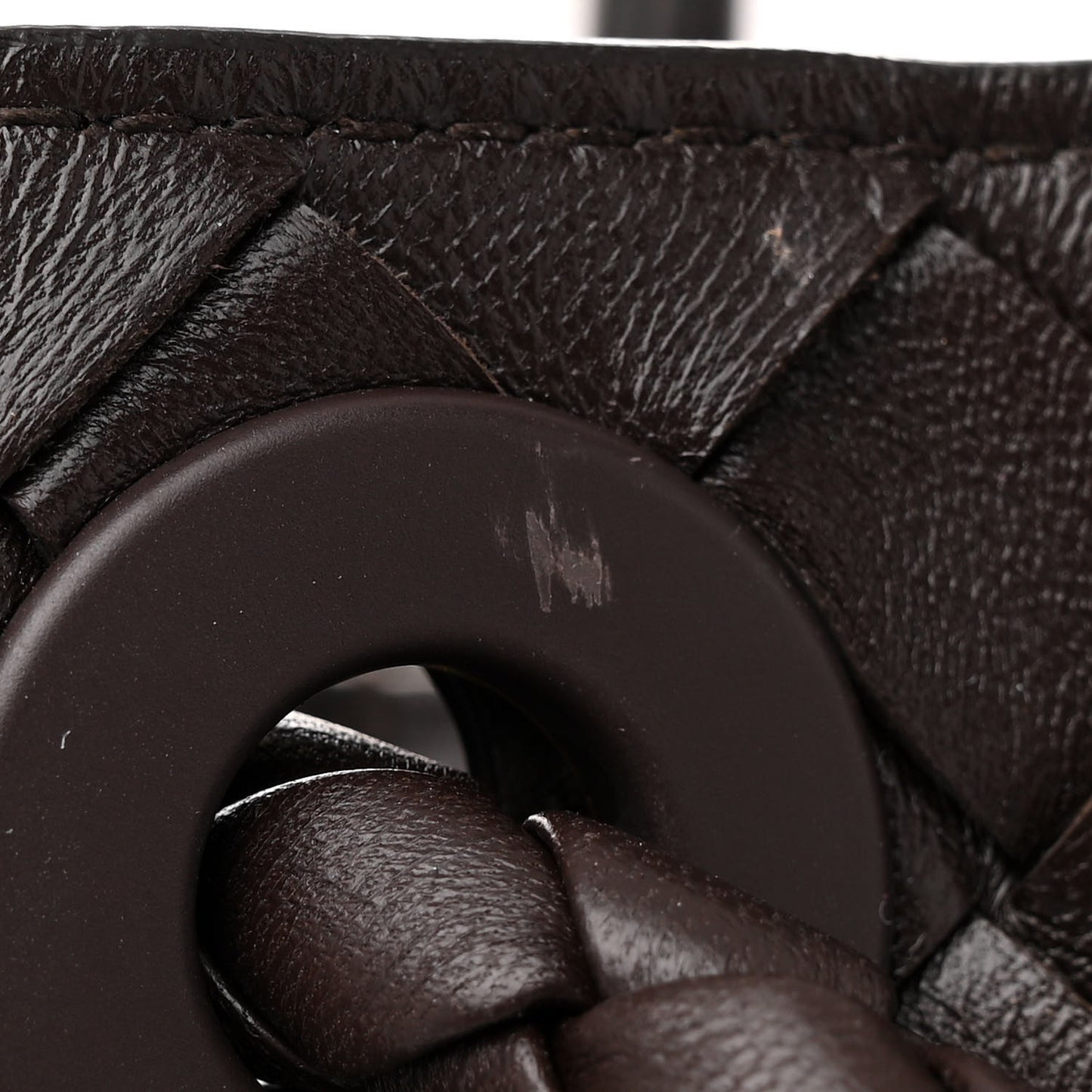 Nappa Intrecciato Large Andiamo Shoulder Bag Fondant