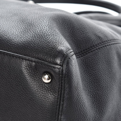 Chanel Calfskin Cerf Executive Shopper Tote Black 13 of 19
