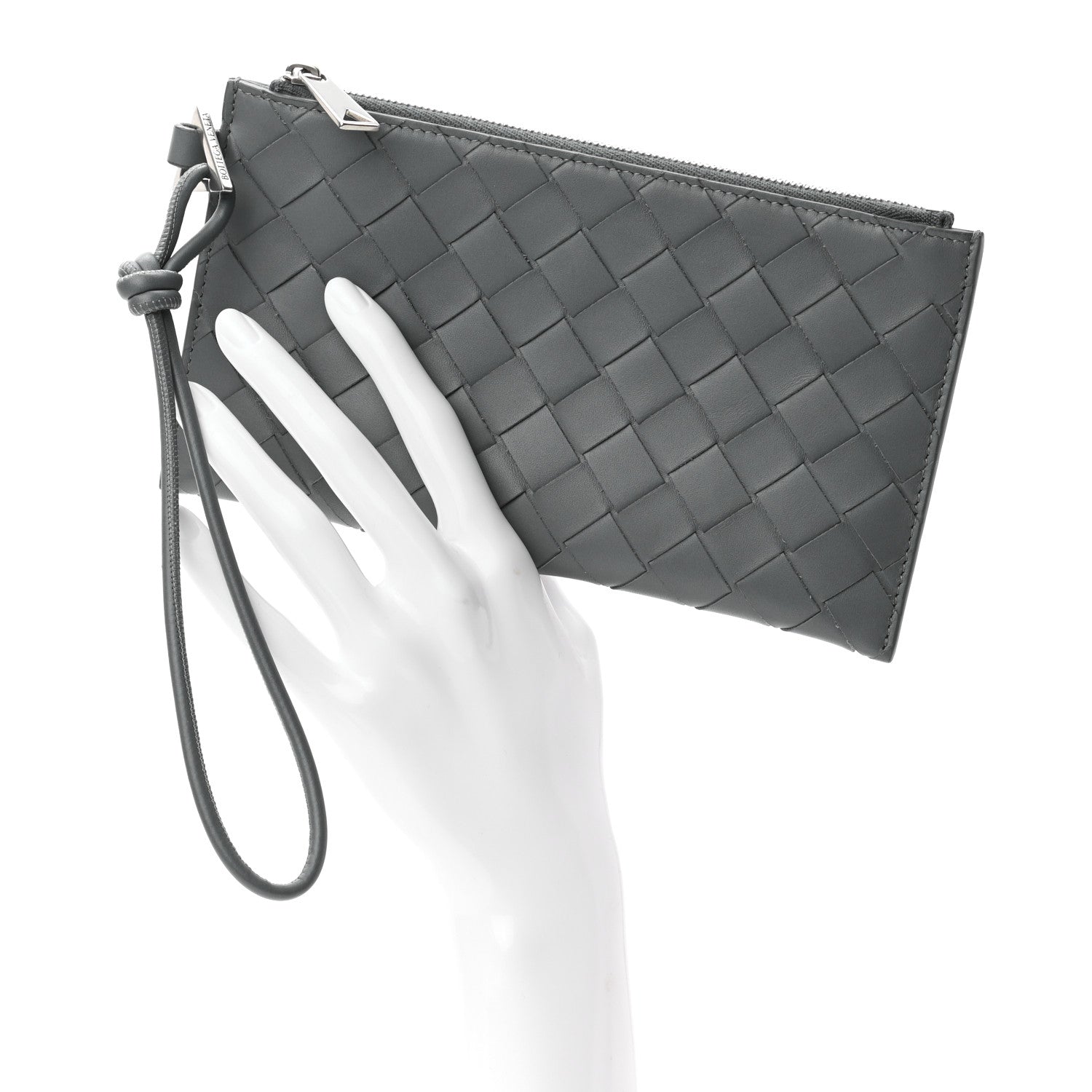 Bottega Veneta Nappa Intrecciato Mens Bill Pouch Thunder 2 of 6