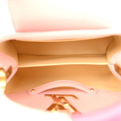 Louis Vuitton Taurillon Capucines Mini Bubble Gum Banane 5 of 9