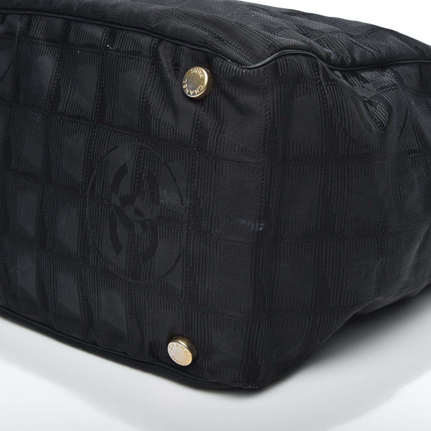 Chanel Nylon Large Travel Tote Black 6 of 12
