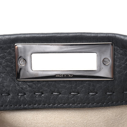Fendi Cuoio Romano Selleria Bi-Color Medium Peekaboo Iconic Satchel Asfalto Latte 9 of 18