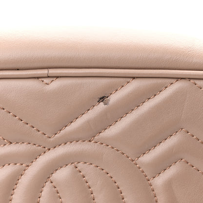 Gucci Calfskin Matelasse Small GG Marmont Chain Shoulder Bag Porcelain Rose 11 of 11