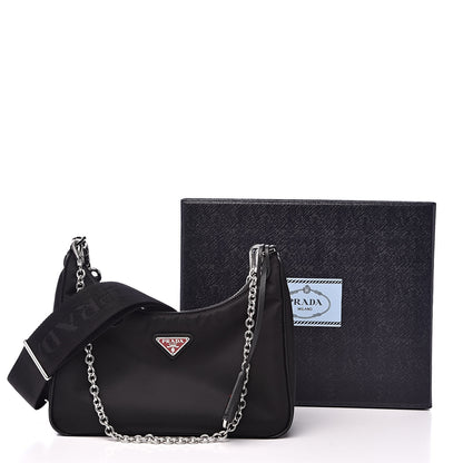 Prada Nylon Lunar New Year Re-Edition 2005 Shoulder Bag Black 12 of 12