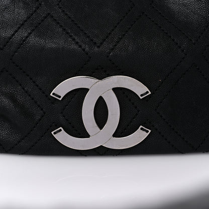 Chanel Calfskin Small Diamond Stitch Tote Black 16 of 18