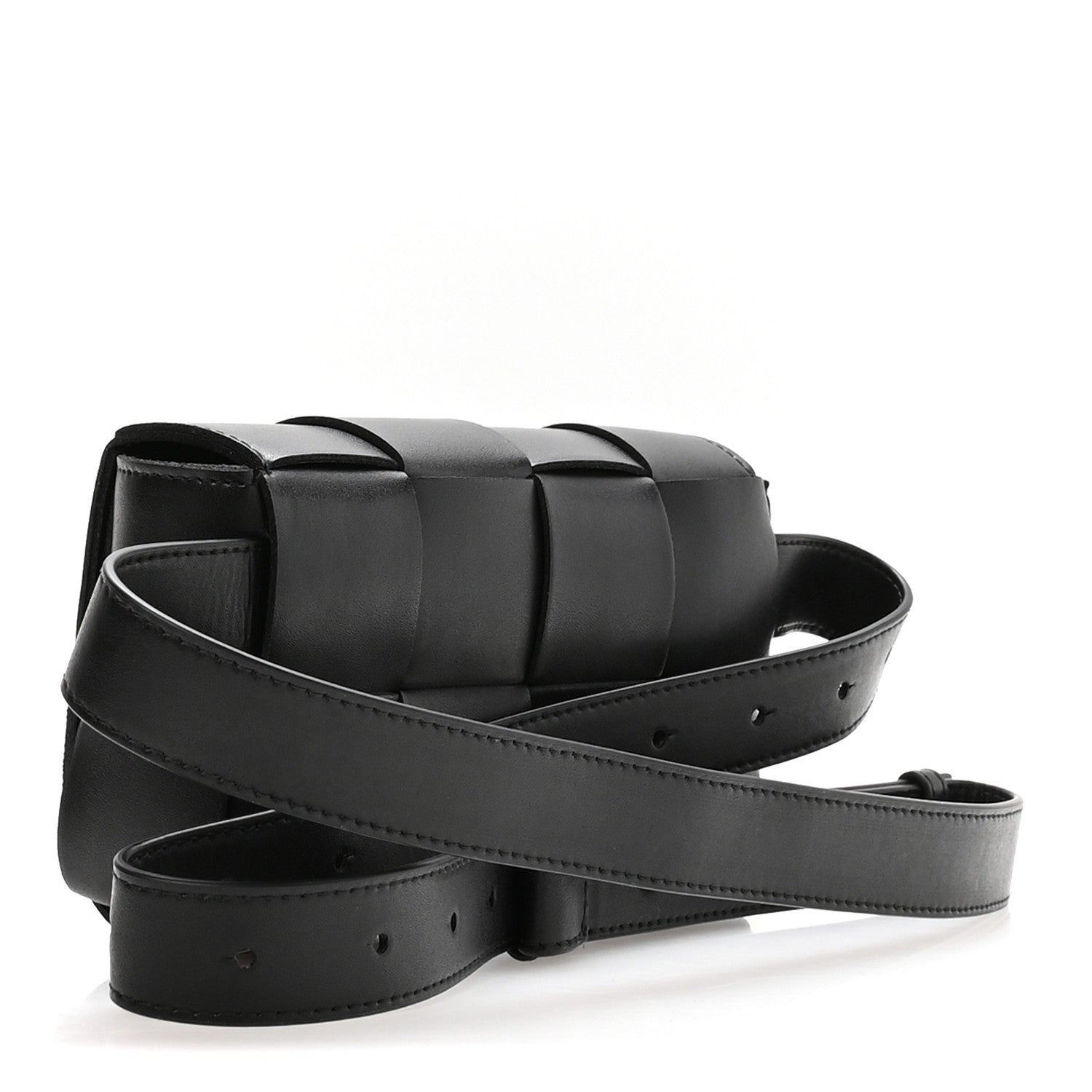Bottega Veneta Nappa Maxi Intreccio The Belt Cassette Bag Black 3 of 9