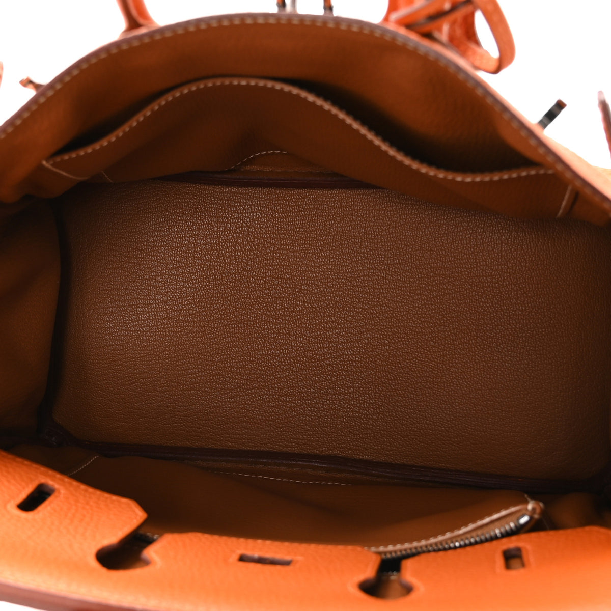 Hermes Togo Verso Birkin 25 Potiron Fauve 5 of 11