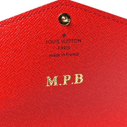 Louis Vuitton Monogram Sarah Wallet NM Coquelicot 7 of 9