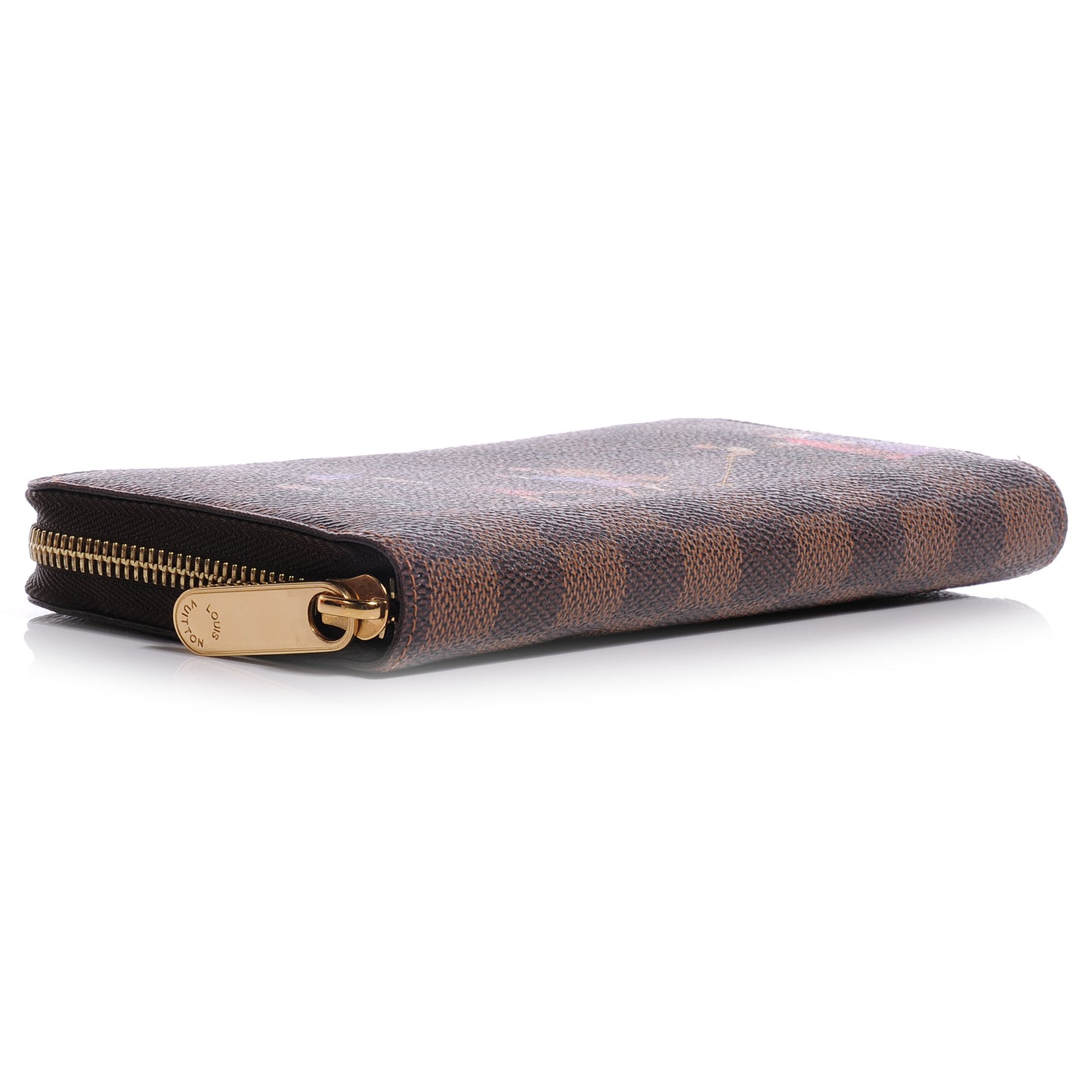 Damier Ebene Illustre Zippy Wallet Violet