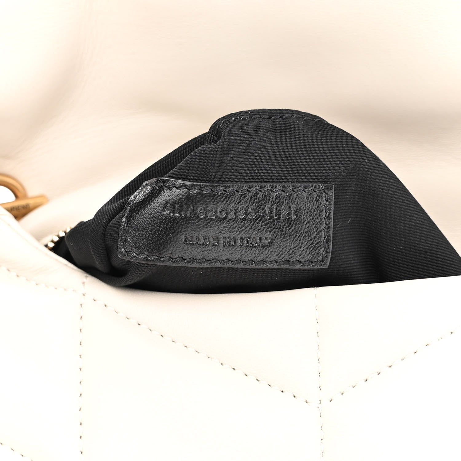 Saint Laurent Lambskin Quilted Toy Loulou Puffer Monogram Chain Satchel Crema Soft 7 of 11