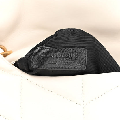 Saint Laurent Lambskin Quilted Toy Loulou Puffer Monogram Chain Satchel Crema Soft 7 of 11