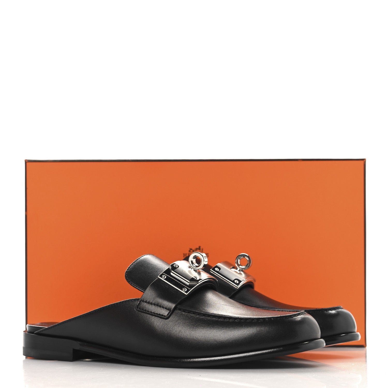 Hermes Calfskin Iota Mules 40 Black 11 of 11