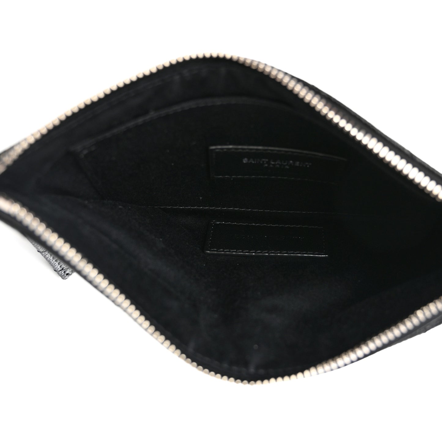 Grain De Poudre Chevron Monogram Bill Pouch Black