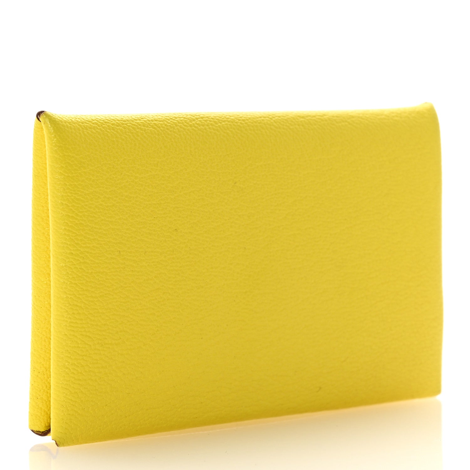 Hermes Chevre Mysore Calvi Card Case Lime 3 of 7