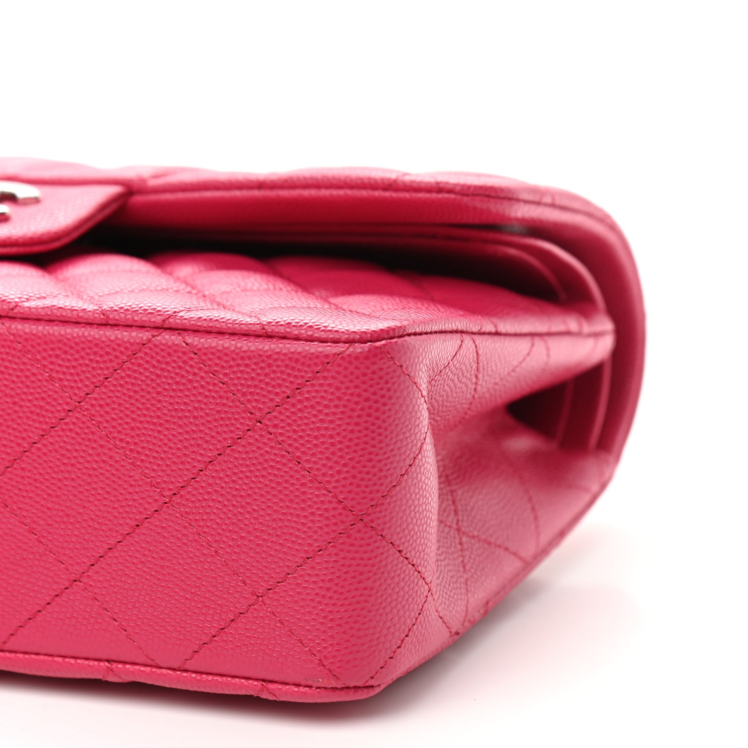 Chanel Caviar Quilted Small Double Flap Dark Pink 9 of 9