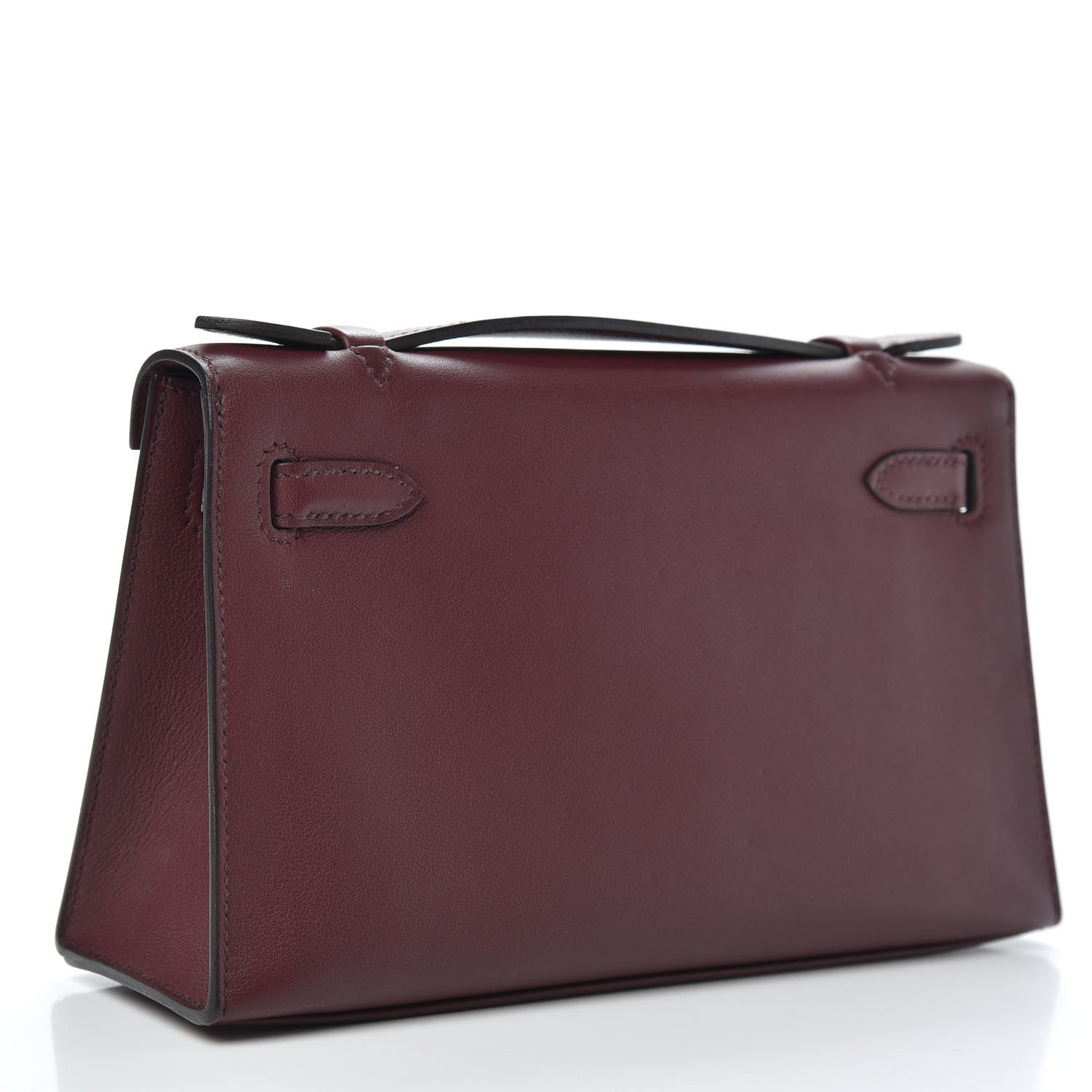 Hermes Swift Kelly Pochette Clutch Bordeaux 3 of 10